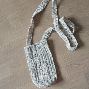 Cream Crossbody Bottle Bag
